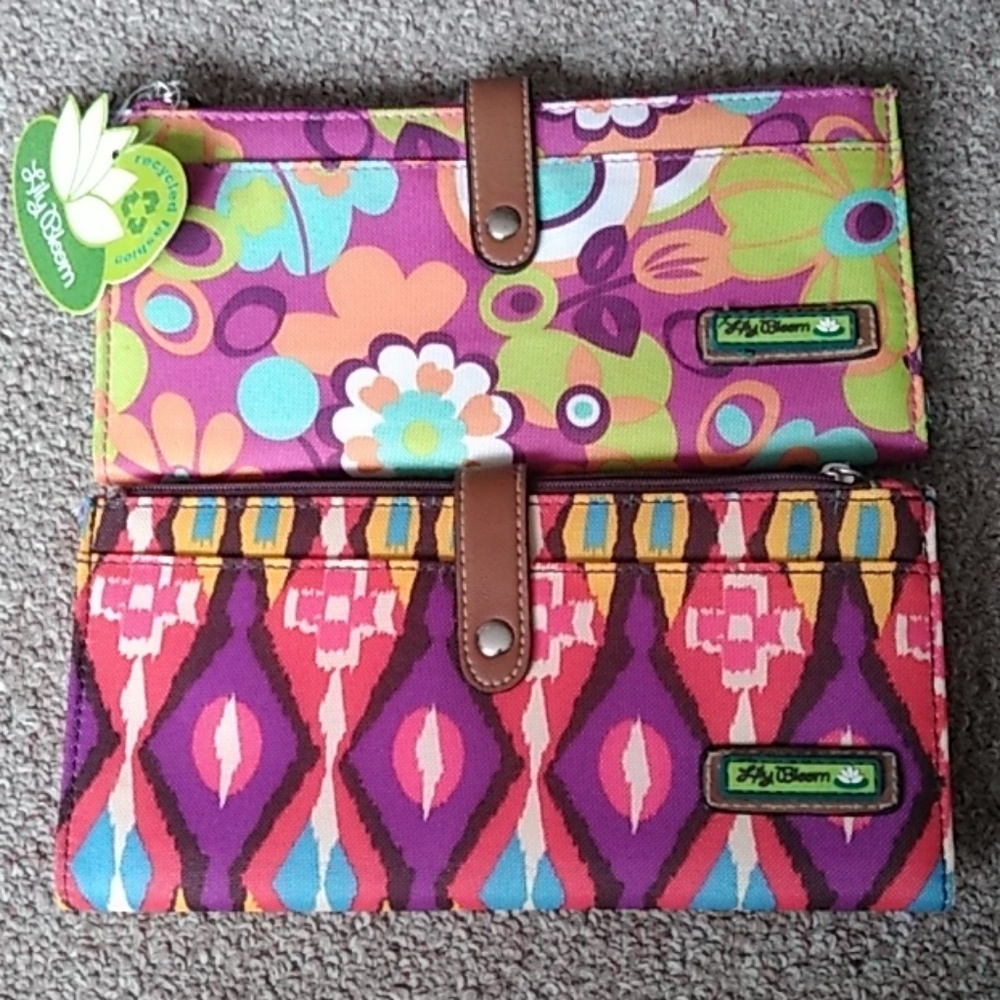 Lot of 2 large wallets